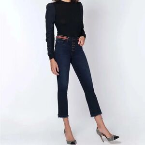Veronica Beard Carolyn w/WB Tux High Rise Baby Boot Jeans